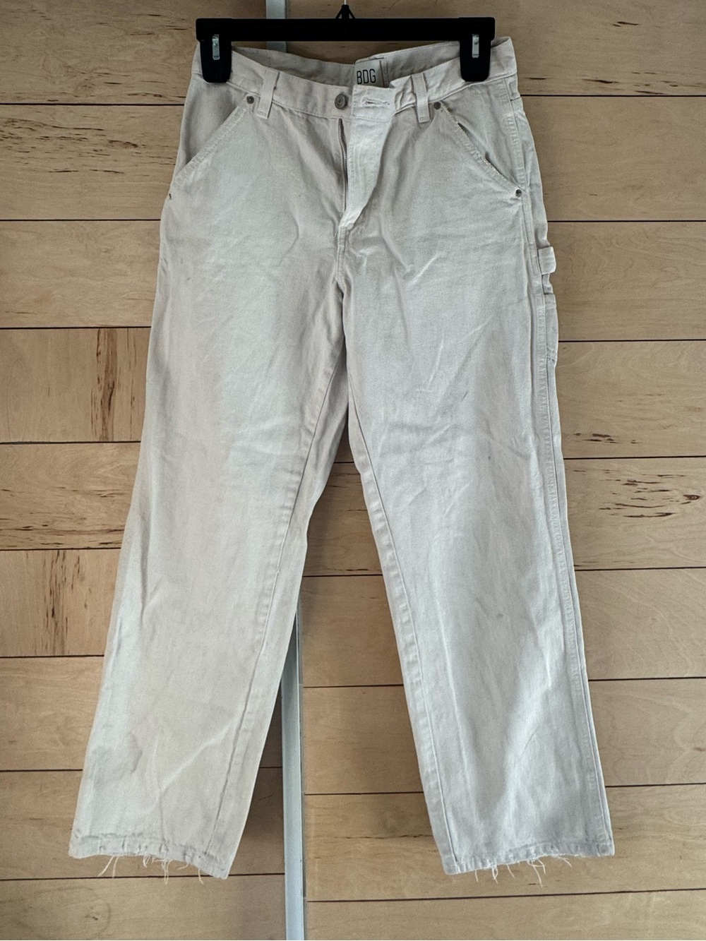 BDG girls Cream Carpenter Pants